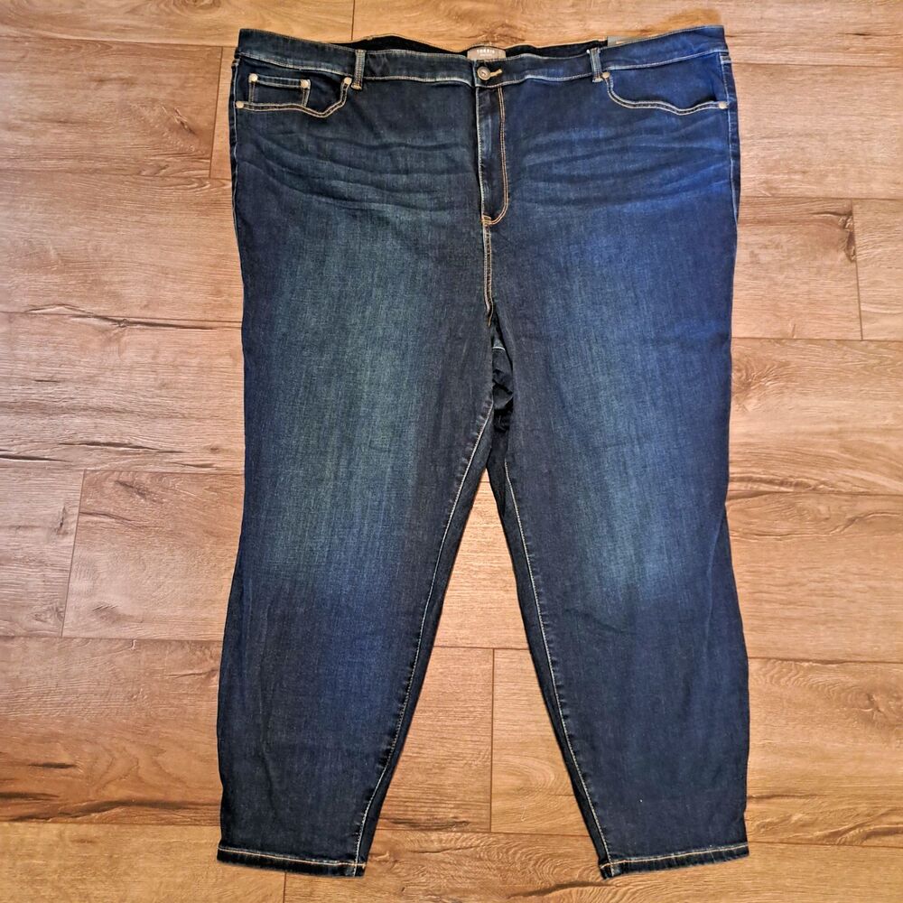 Torrid Womens Jeans Plus Size 30R (52x25) Mid-Rise Super Skinny Stretch NWT